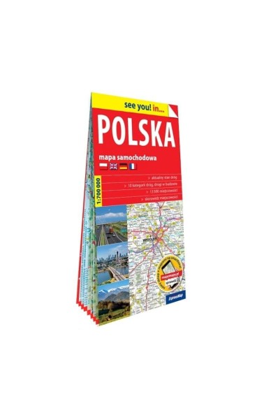 Polska mapa samochodowa 1:700 000