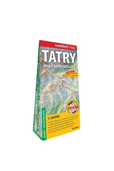 Comfort!map Tatry. Mapa panoramiczna 1:28 000