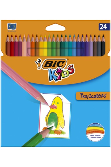 KREDKI TROPICOLORS 24 BIC