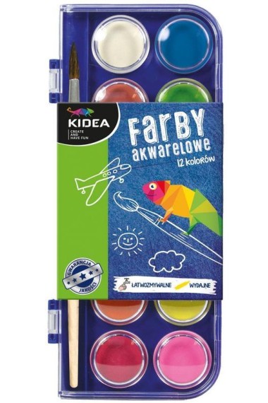 FARBY AKWARELOWE KIDEA 12