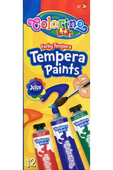 FARBY TEMPERA 12 KOL COLORINO