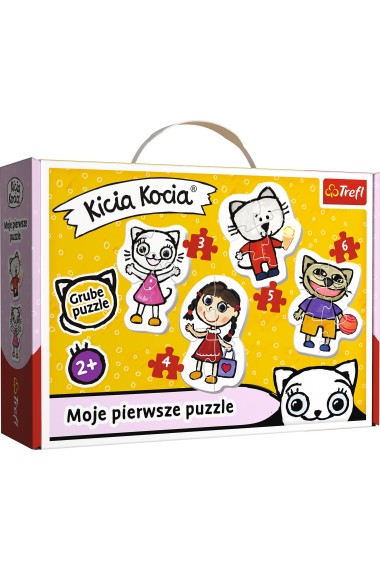 Puzzle Baby Classic - Wesoła Kicia Kocia TREFL