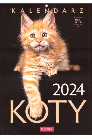 KALENDARZ 2024 A4 O-PRESS KOTY 