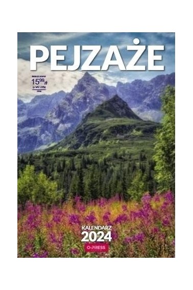 KALENDARZ 2024 ŚCIENNY A3 PEJZAŻE O-PRESS 