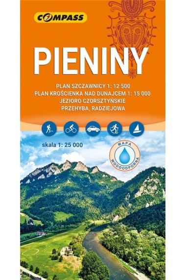 Mapa turystyczna - Pieniny 1:25 000 lam w.2023