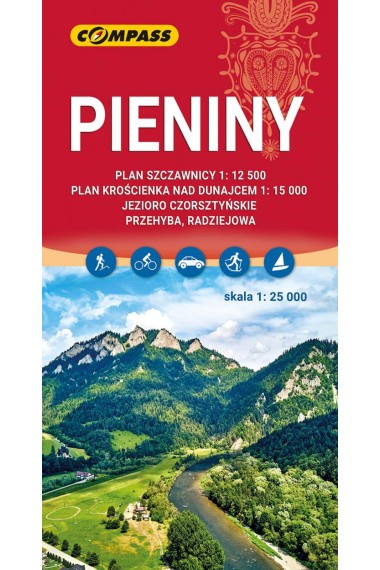 Mapa turystyczna - Pieniny 1:25 000 w.2023