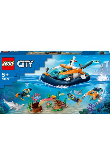 Lego CITY 60377 Łódź do nurkowania badacza