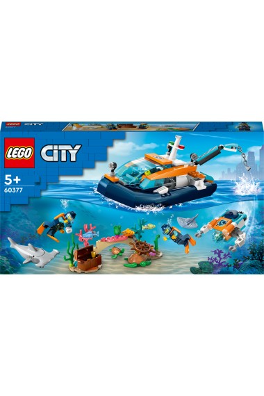 Lego CITY 60377 Łódź do nurkowania badacza