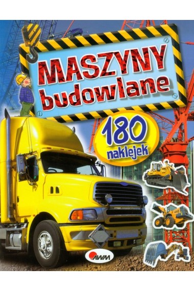 Maszyny budowlane 180 naklejek AWM 