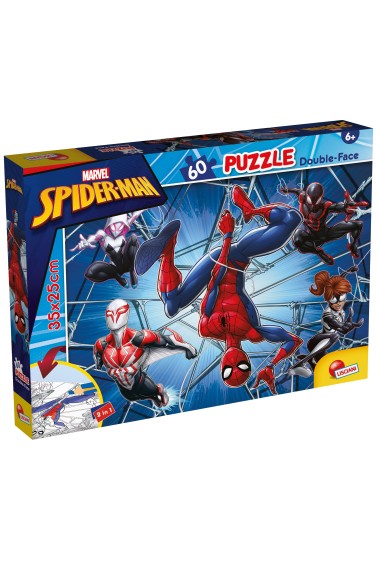 Puzzle 60 dwustronne Spiderman