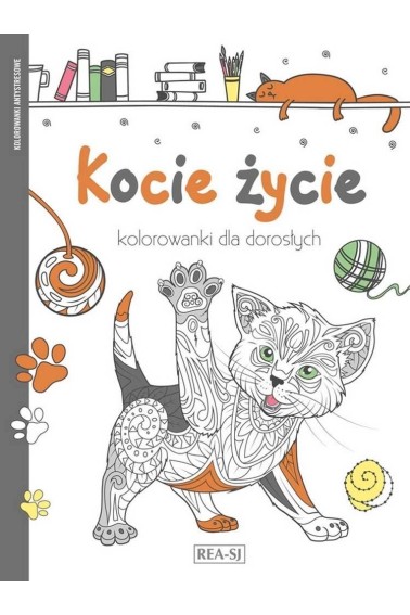 Kolorowanki dla dorosłych. Kocie życie