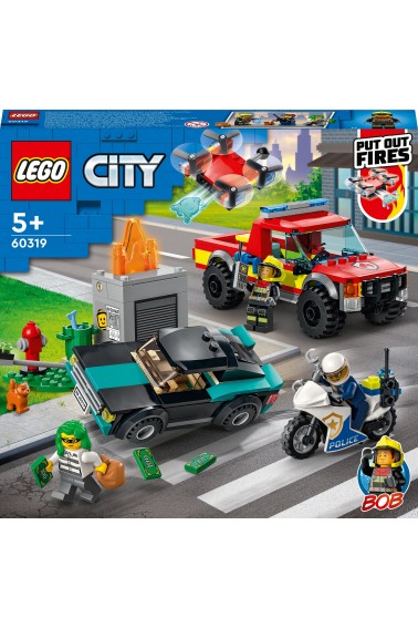 Lego CITY 60319 Akcja strażacka i policyjny pościg