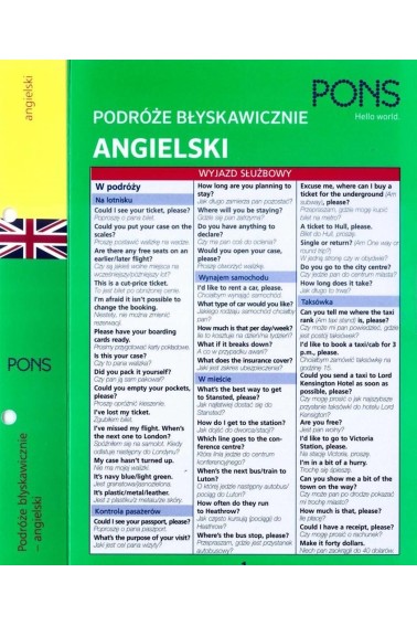 Podróże błyskawicznie Angielski Promocja