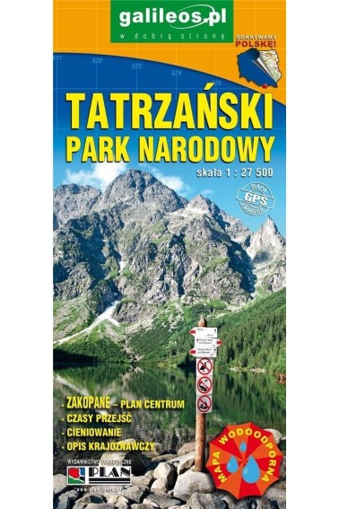 Tatry 1:27 500 mapa turystyczna laminowa 