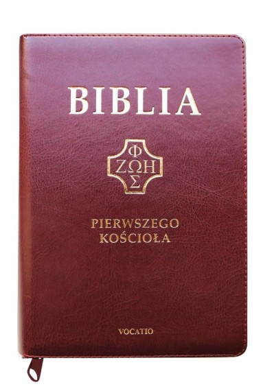 Biblia pierwszego Kościoła burgundowa paginatory