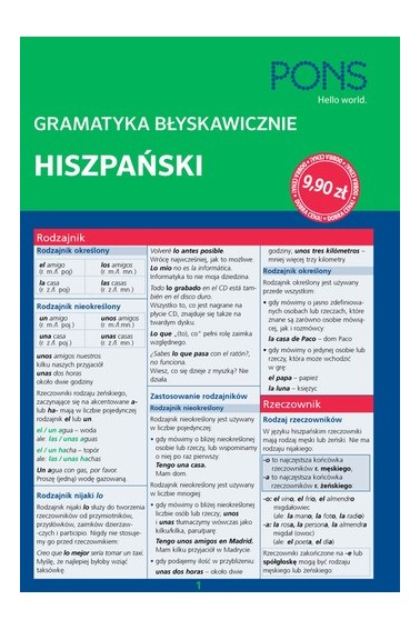 Gramatyka błyskawicznie  Hiszpański 