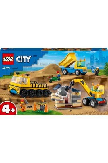 Lego CITY 60391 Ciężarówki i dźwig z kulą