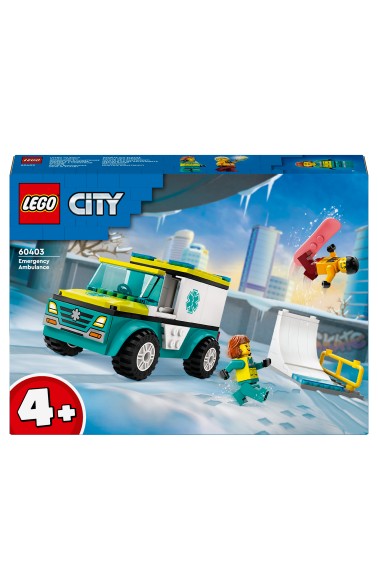 Lego CITY 60403 Karetka i snowboardzista