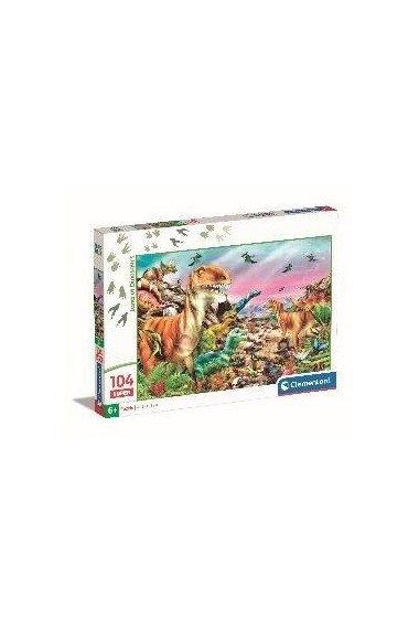 Puzzle 104 Super Kolor Land of Dinosaurus