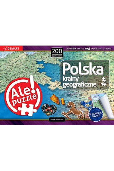 Puzzle - Polska Krainy geograficzne