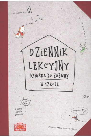 Dziennik lekcyjny Książka do zabawy w szkołę