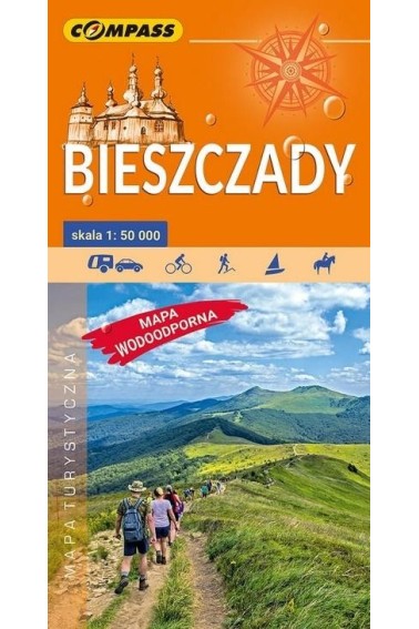 Bieszczady mapa wodoodporna