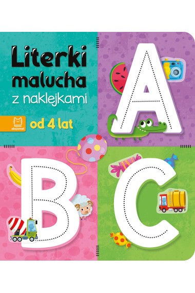 Literki malucha z naklejkami Od 4 lat