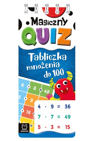 Magiczny quiz Tabliczka mnożenia do 100 Spirala