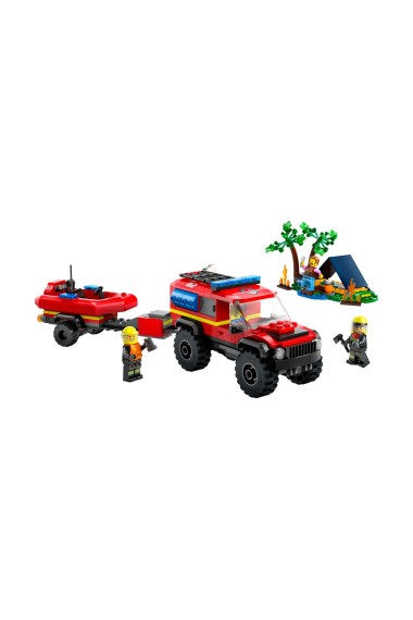 Lego CITY 60412 Terenowy wóz strażacki z łodzią