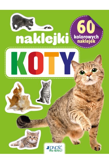 Koty. 60 kolorowych naklejek