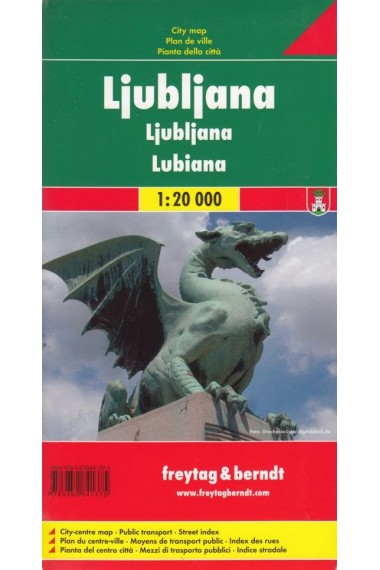 Ljubljana mapa 1:20 000 freytag & berndt