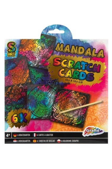 Scratch Cards mandala 6 zdrapek